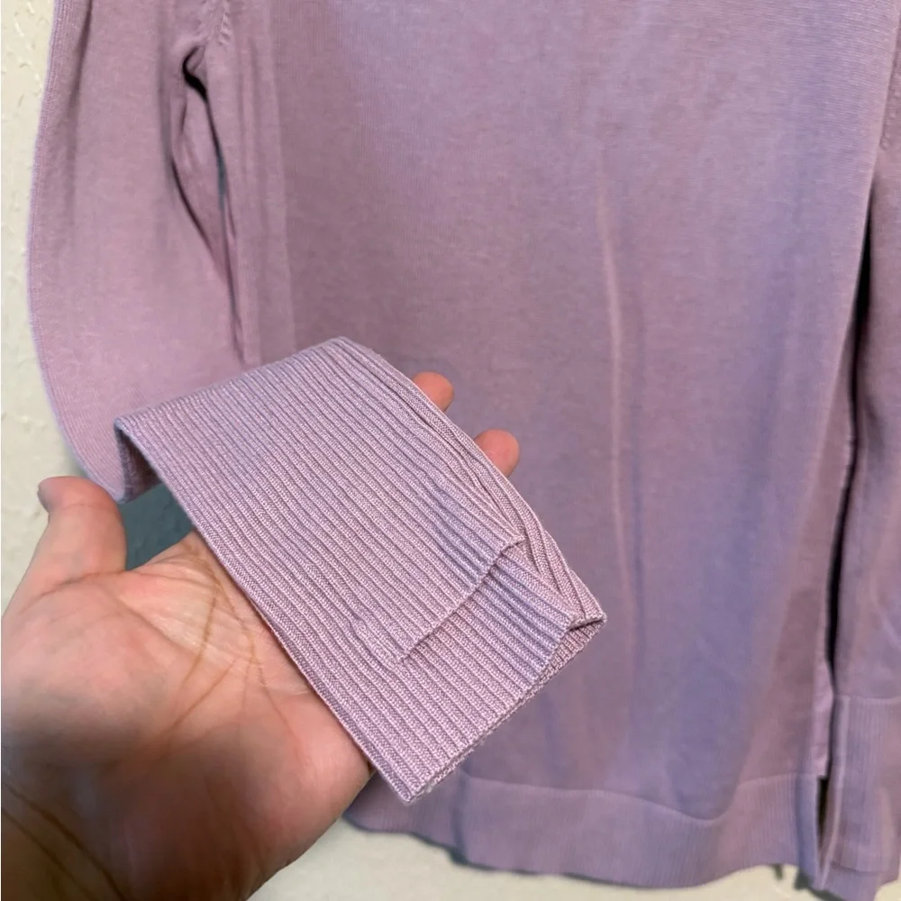 Lululemon Still‎ At Ease Open Back Sweater Size 6 Cashmere Blend